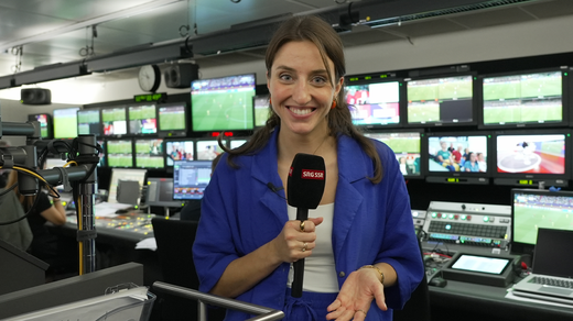 Bild von Hinter den Kulissen einer Livesendung im SRF-Sportstudio