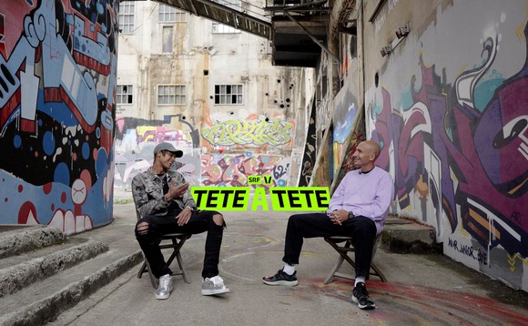 Keyvisual «TETE A TETE» mit Lukie Wyniger (r.) und Rapper Pronto (l.)